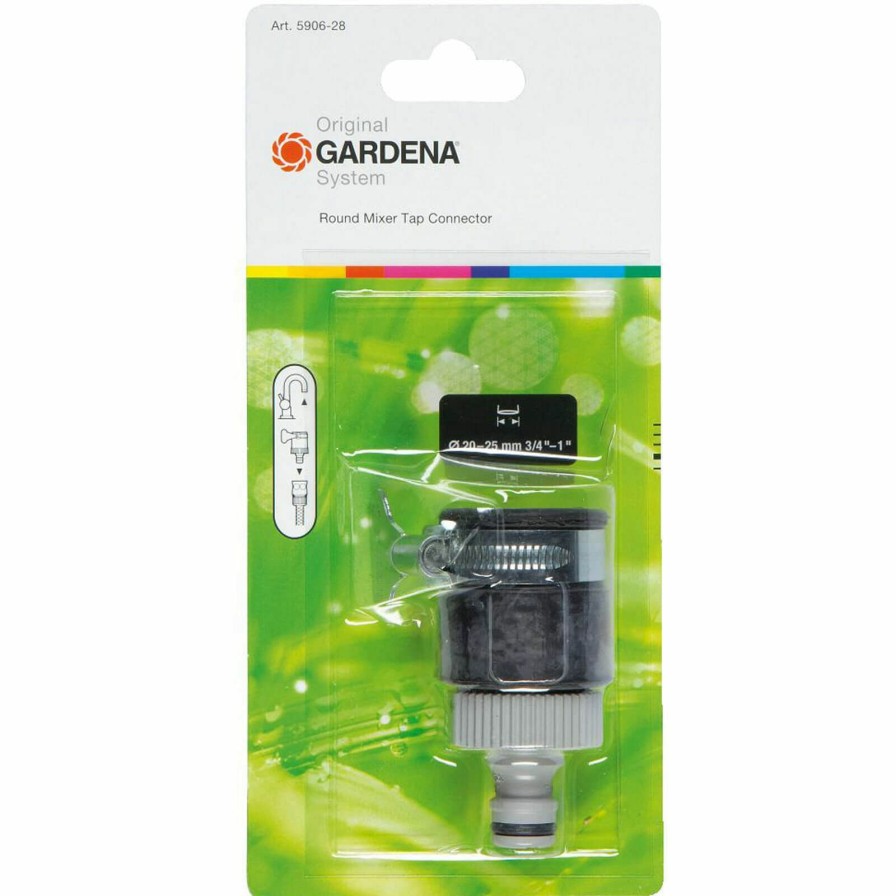 Garden Tools Gardena | Gardena Original Adjustable Round Mixer Tap Hose Pipe Connector Shoping