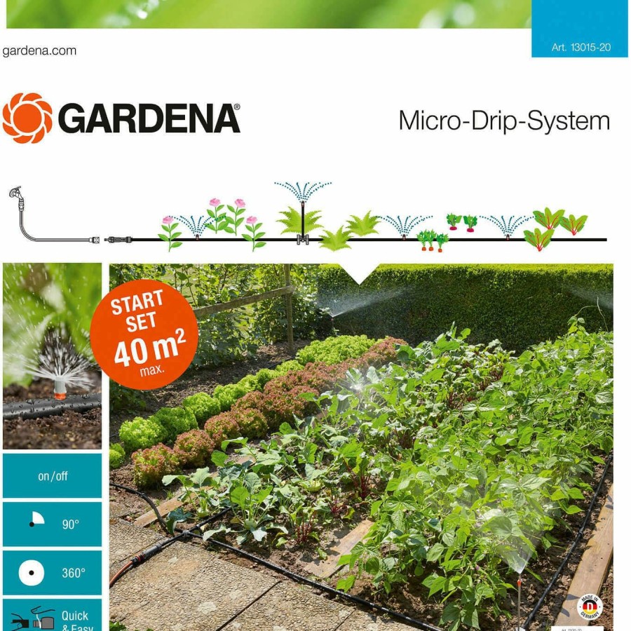 Garden Tools Gardena | Gardena Micro Drip Beds Water Irrigation Starter Set Limited Edition