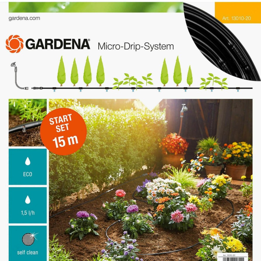 Garden Tools Gardena | Gardena Micro Drip S Above Ground Water Irrigation Starter Set Good Quality