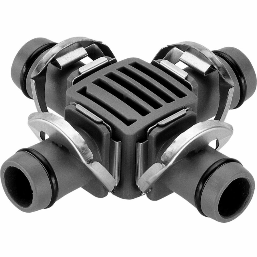 Garden Tools Gardena | Gardena Micro Drip 4 Way Coupling Offering Discounts