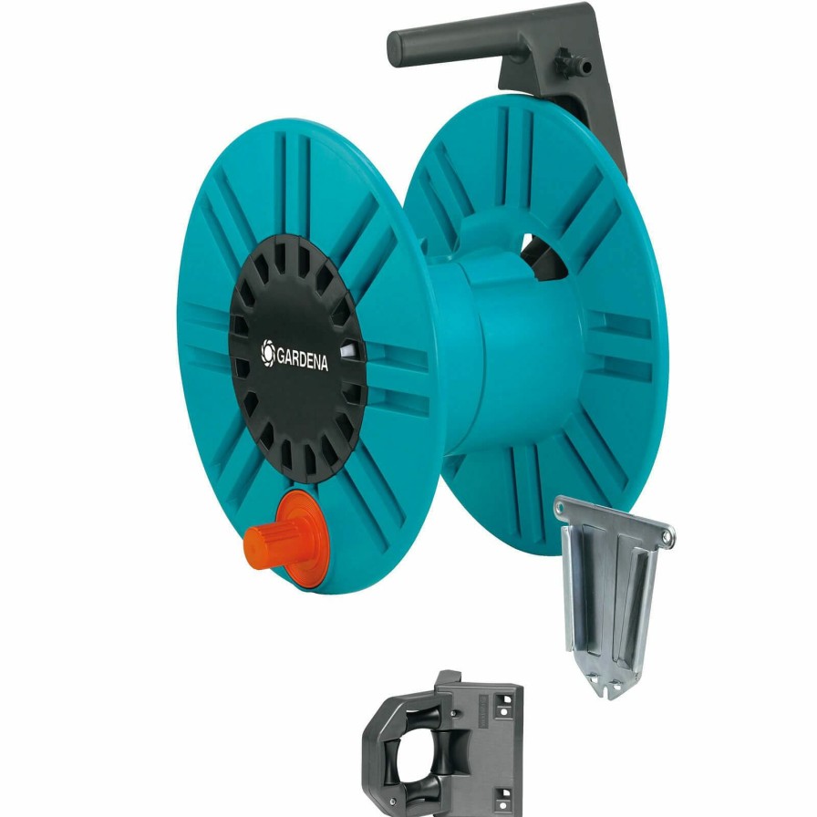 Garden Tools Gardena | Gardena Empty Wall Mounted Hose Reel And Bracket Set Discounts