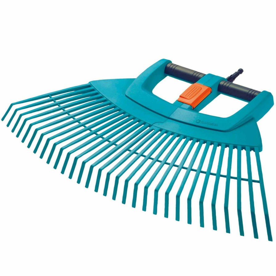 Garden Tools Gardena | Gardena Combisystem Vario Foldable Plastic Fan Rake Xxl Head Quality Guarantee